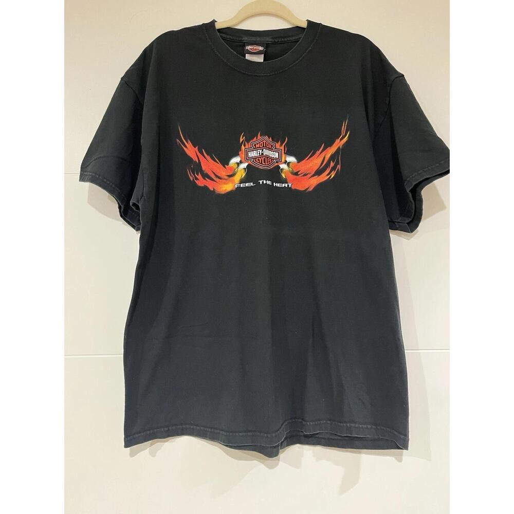 Harley Davidson Feel The Heat Miami Florida Double Sided Shirt Sz Xl